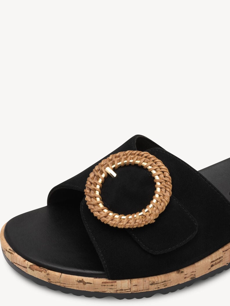 in pelle di mulo nero 1-27123-44-001 compra tamaris muli online