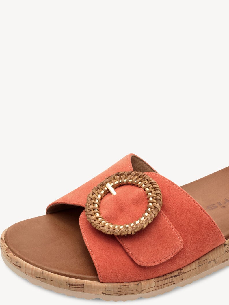 pelle di mulo - arancio 1-27123-44-606 compra tamaris muli online