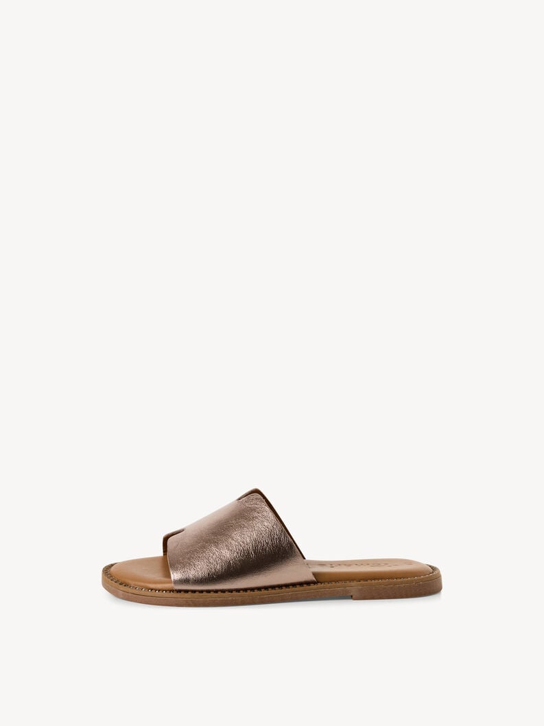 in pelle di mulo metallizzato 1-27135-42-915 compra tamaris muli online