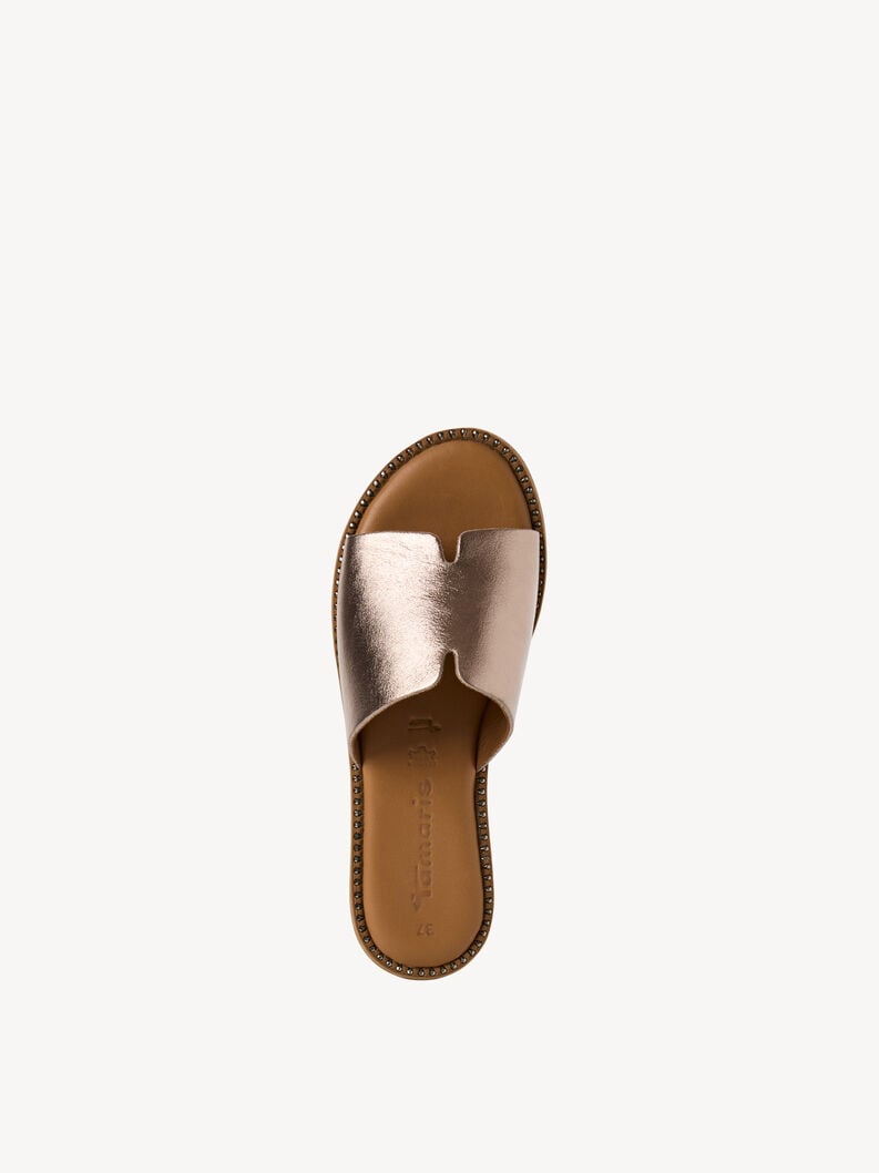 in pelle di mulo metallizzato 1-27135-42-915 compra tamaris muli online
