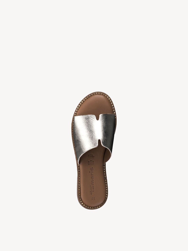 in pelle di mulo oro 1-27135-42-933 compra tamaris muli online