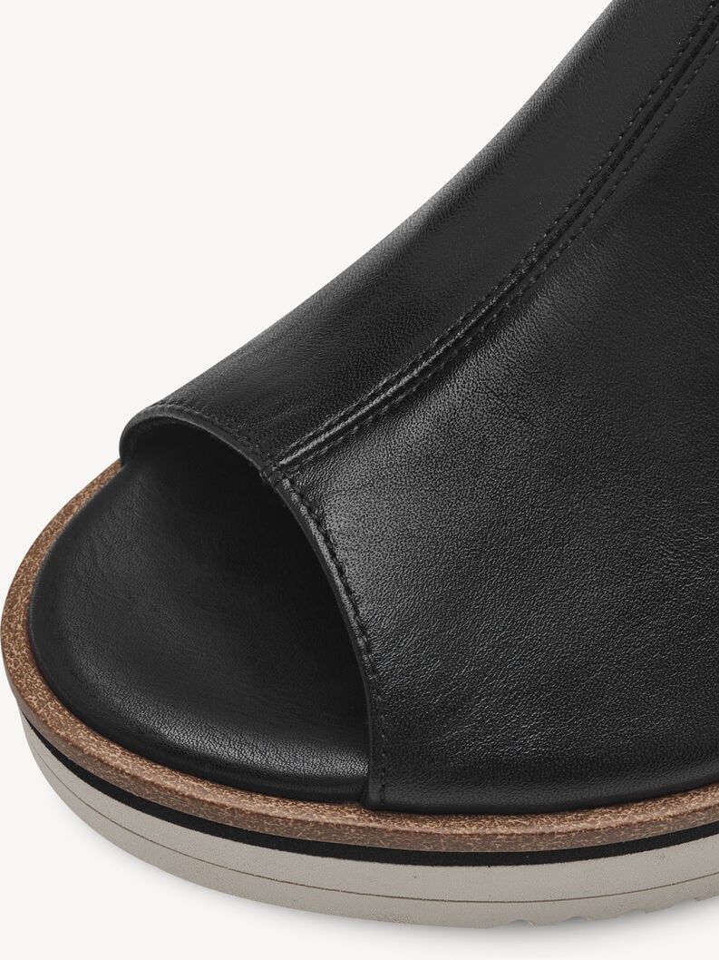 in pelle di mulo nero 1-27200-42-001 compra tamaris muli online