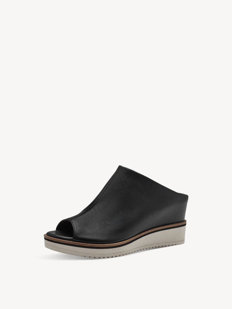 in pelle di mulo nero 1-27200-42-001 compra tamaris muli online