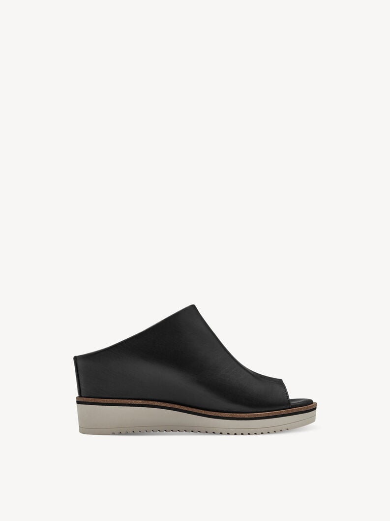 in pelle di mulo nero 1-27200-42-001 compra tamaris muli online