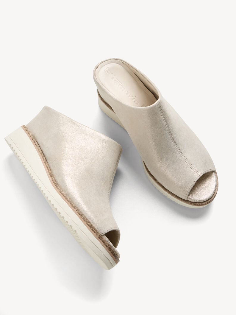 pelle di mulo - beige 1-27200-42-179 compra tamaris muli online