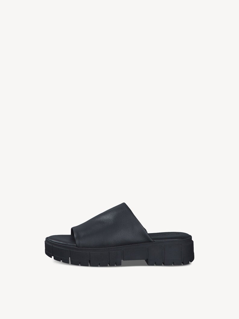 in pelle di mulo nero 1-27252-42-007 compra tamaris muli online