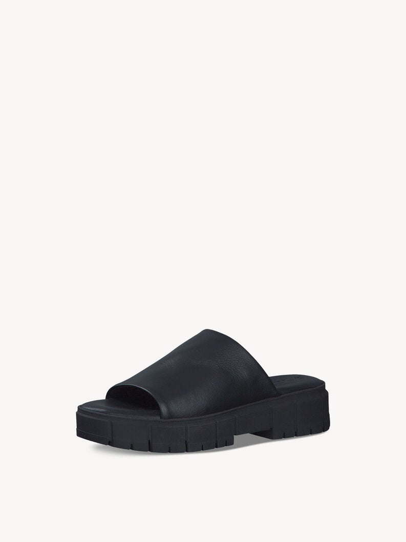 in pelle di mulo nero 1-27252-42-007 compra tamaris muli online