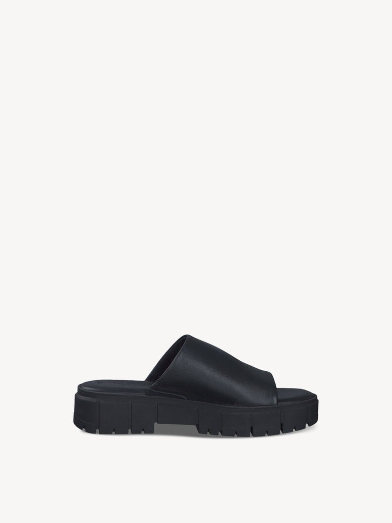 in pelle di mulo nero 1-27252-42-007 compra tamaris muli online
