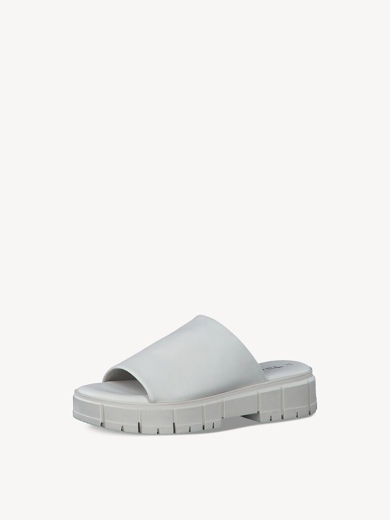 in pelle di mulo bianco 1-27252-42-104 compra tamaris muli online