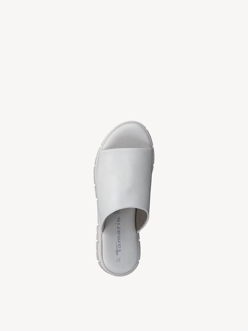 in pelle di mulo bianco 1-27252-42-104 compra tamaris muli online