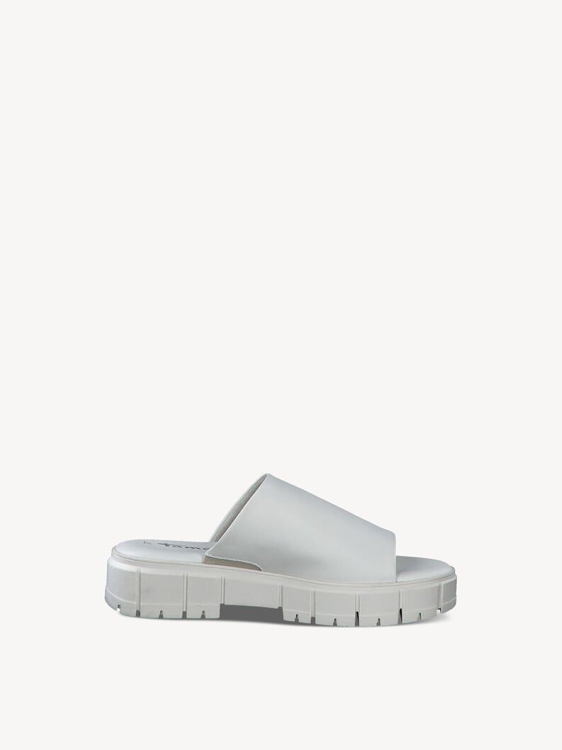 in pelle di mulo bianco 1-27252-42-104 compra tamaris muli online