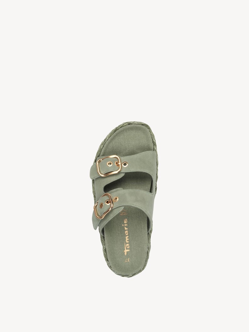 in pelle di mulo verde 1-27412-44-771 compra tamaris muli online