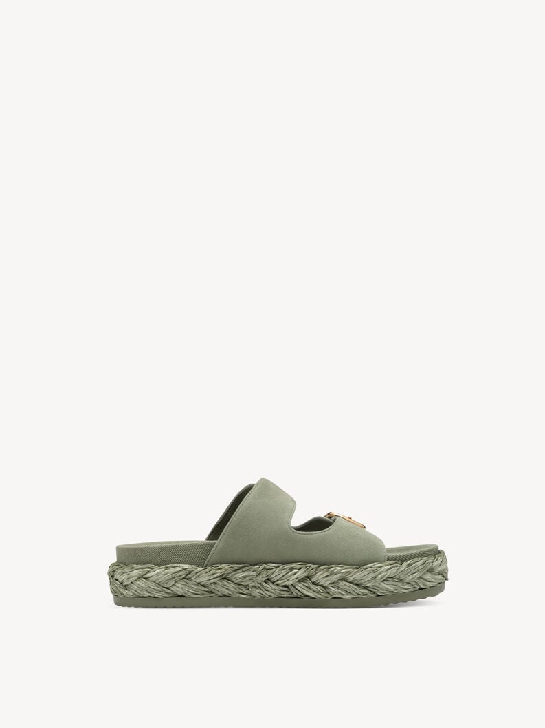 in pelle di mulo verde 1-27412-44-771 compra tamaris muli online