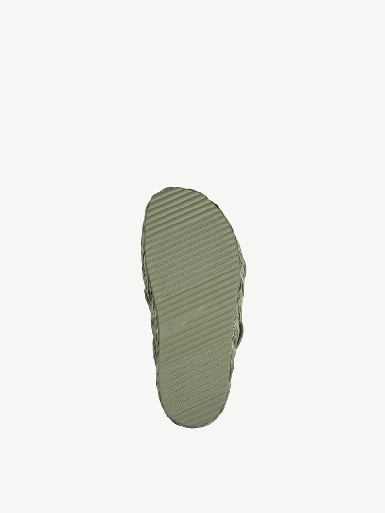 in pelle di mulo verde 1-27412-44-771 compra tamaris muli online