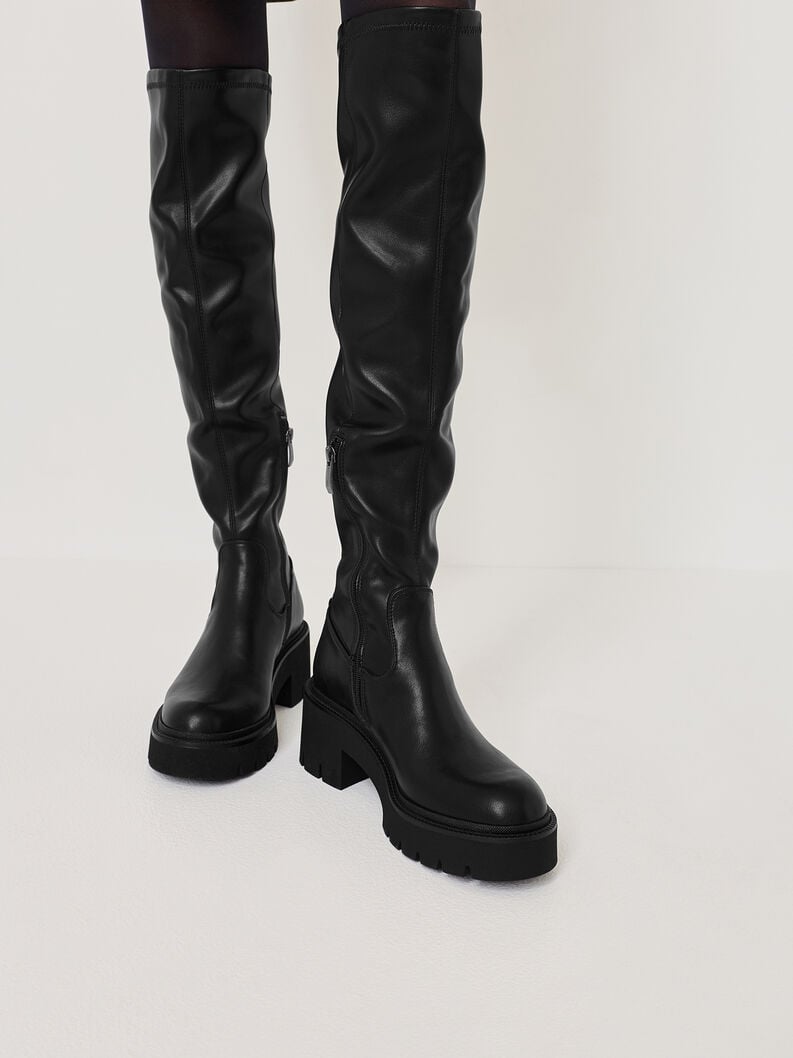 overknee stivali - nero 1-25621-43-001 compra tamaris stivali overknee online