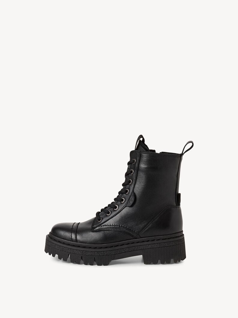bootie in pelle - nero 1-25204-45-001 compra tamaris stivaletti online
