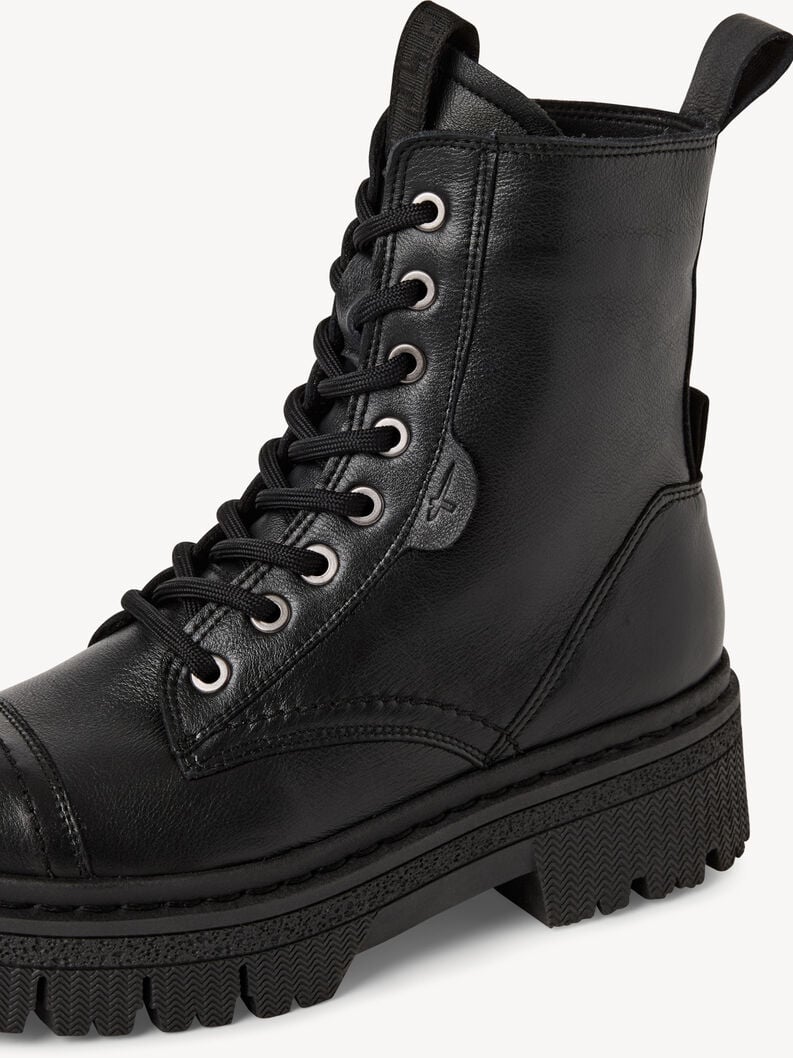 bootie in pelle - nero 1-25204-45-001 compra tamaris stivaletti online
