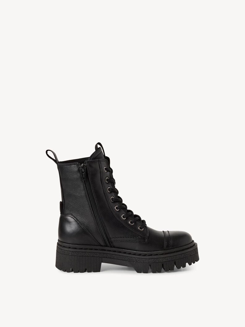 bootie in pelle - nero 1-25204-45-001 compra tamaris stivaletti online