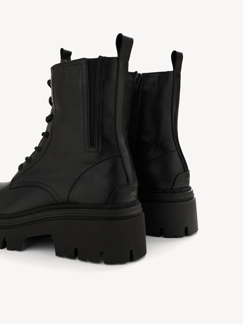 bootie in pelle - nero 1-25209-45-003 compra tamaris stivaletti online