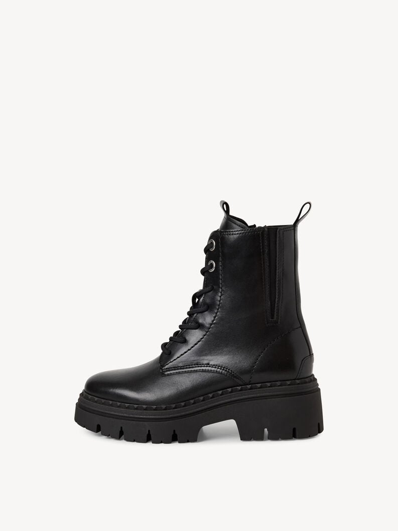 bootie in pelle - nero 1-25209-45-003 compra tamaris stivaletti online