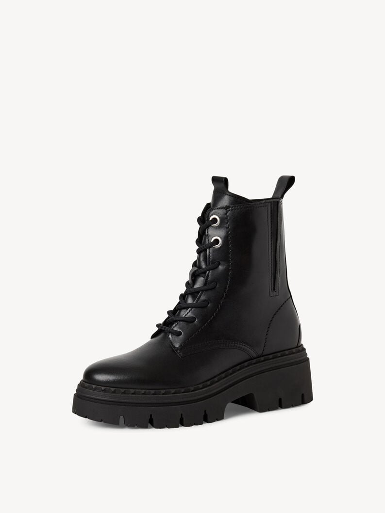 bootie in pelle - nero 1-25209-45-003 compra tamaris stivaletti online