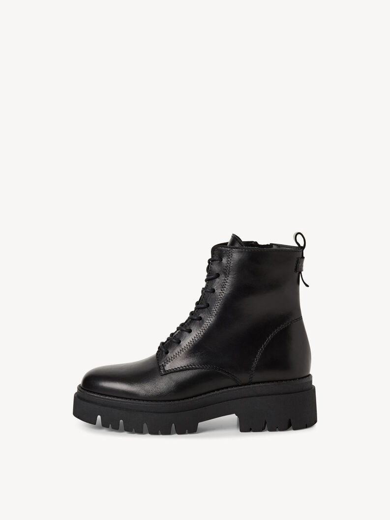 bootie in pelle - nero 1-25268-45-001 compra tamaris stivaletti online