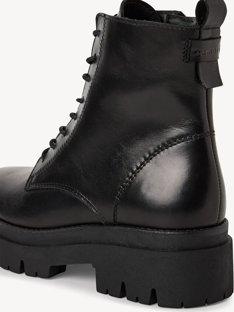 bootie in pelle - nero 1-25268-45-001 compra tamaris stivaletti online