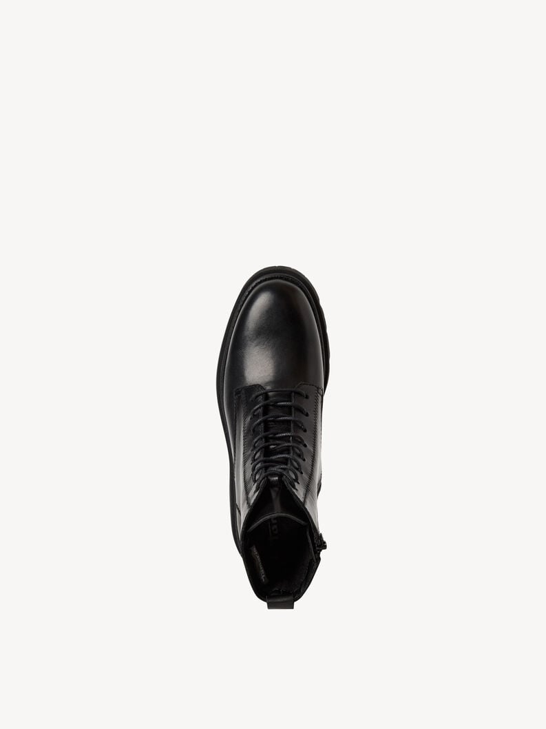 bootie in pelle - nero 1-25268-45-001 compra tamaris stivaletti online