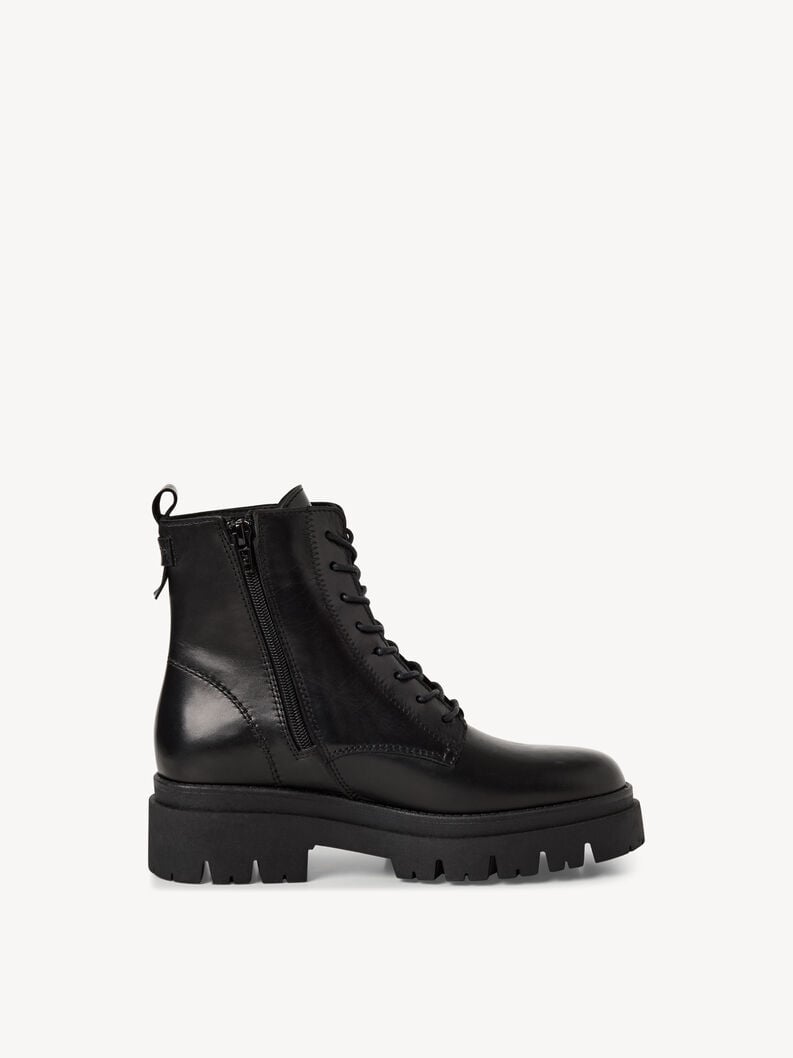 bootie in pelle - nero 1-25268-45-001 compra tamaris stivaletti online