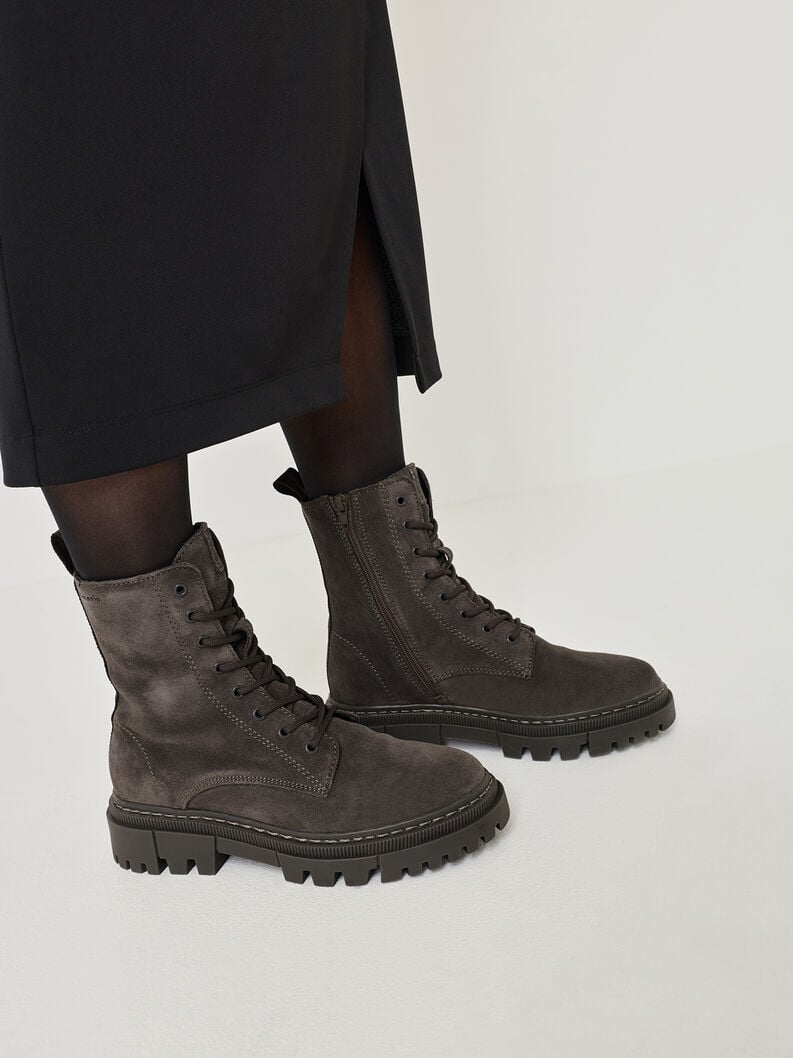 bootie in pelle - grigio 1-25276-41-214 compra tamaris stivaletti online