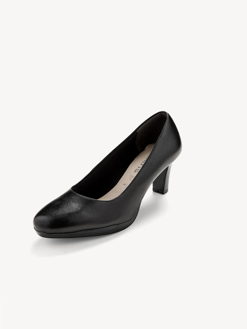 décolletés in pelle - nero 1-22410-41-001 compra tamaris abiti per il lavoro on-line