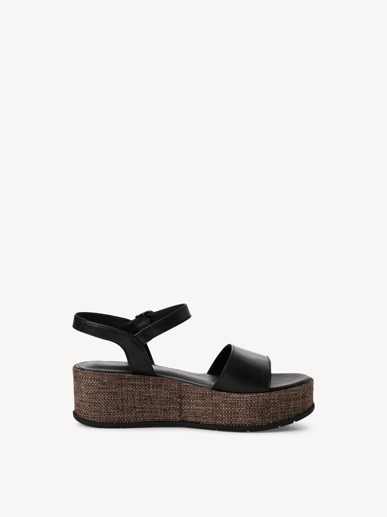 in pelle sandalo con tacco - nero 1-28020-42-001 compra tamaris sandali online