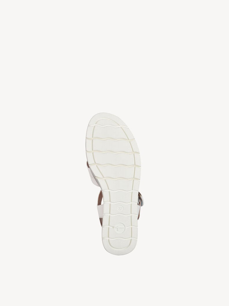 in pelle con tacco sandalo bianco 1-28202-42-117 compra tamaris sandali online