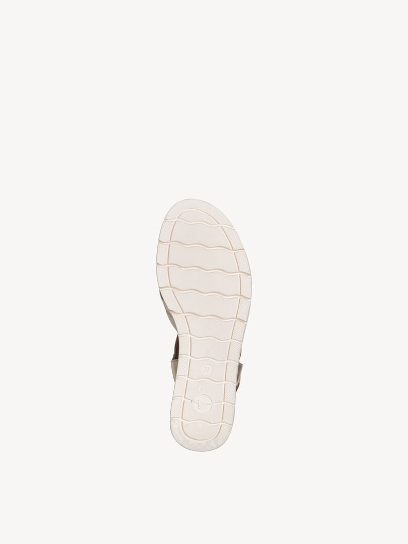in pelle con tacco sandalo oro 1-28202-42-933 compra tamaris sandali online