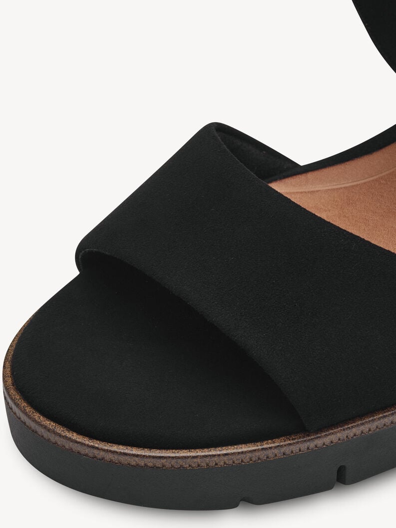 in pelle sandalo con tacco - nero 1-28206-42-007 compra tamaris sandali online