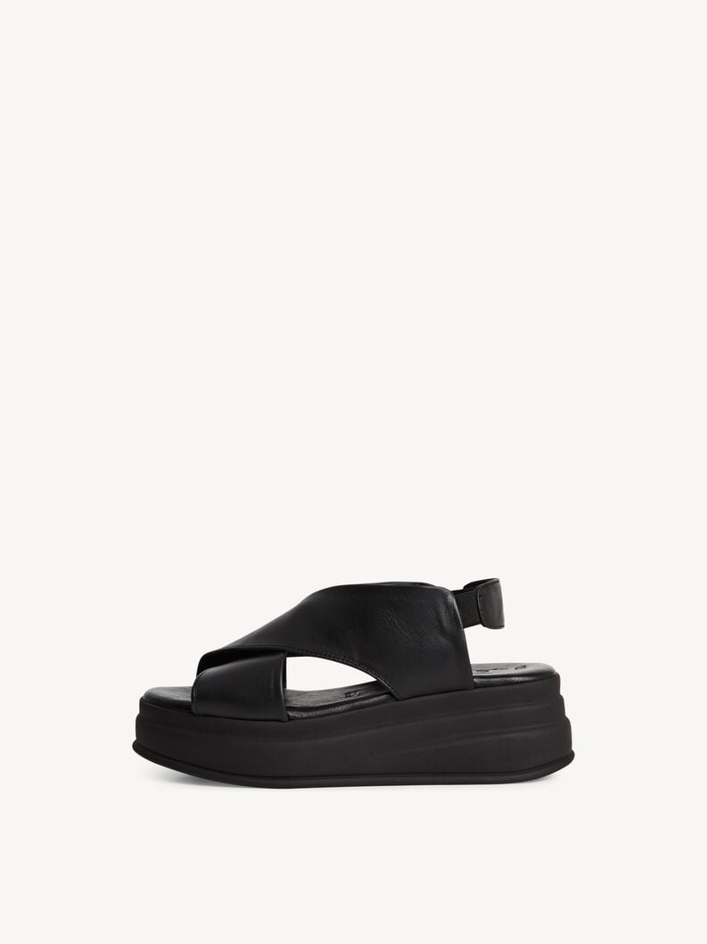 in pelle sandalo con tacco - nero 1-28303-44-001 compra tamaris sandali online
