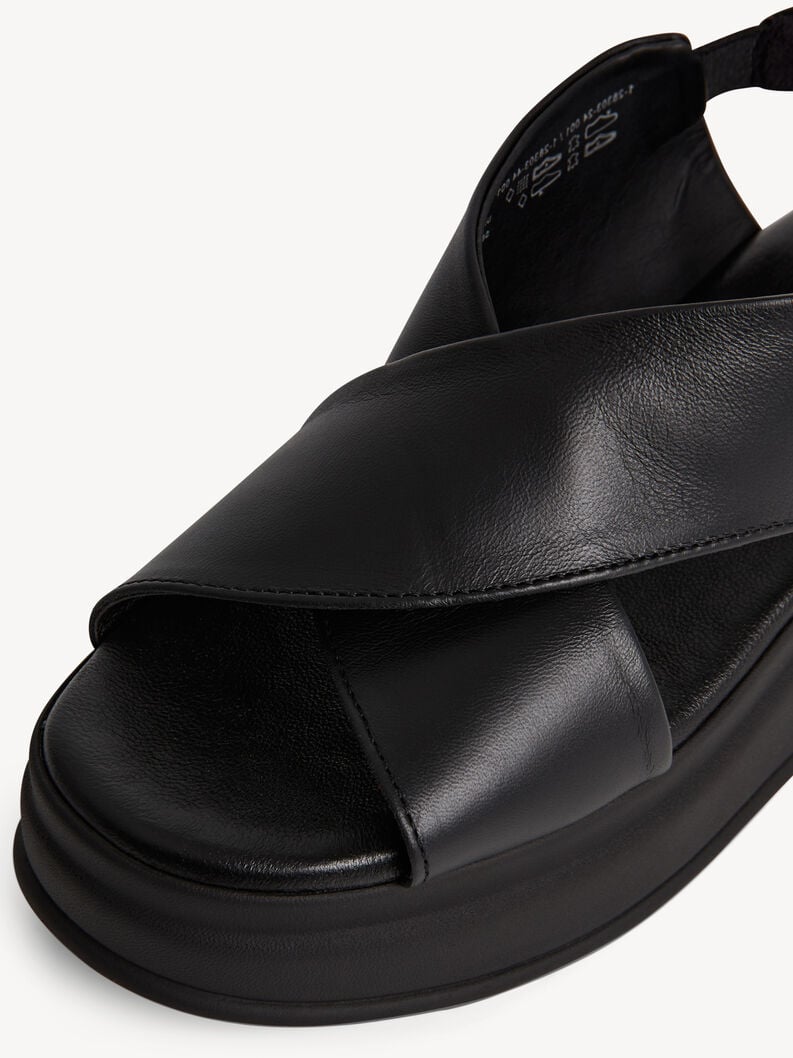 in pelle sandalo con tacco - nero 1-28303-44-001 compra tamaris sandali online