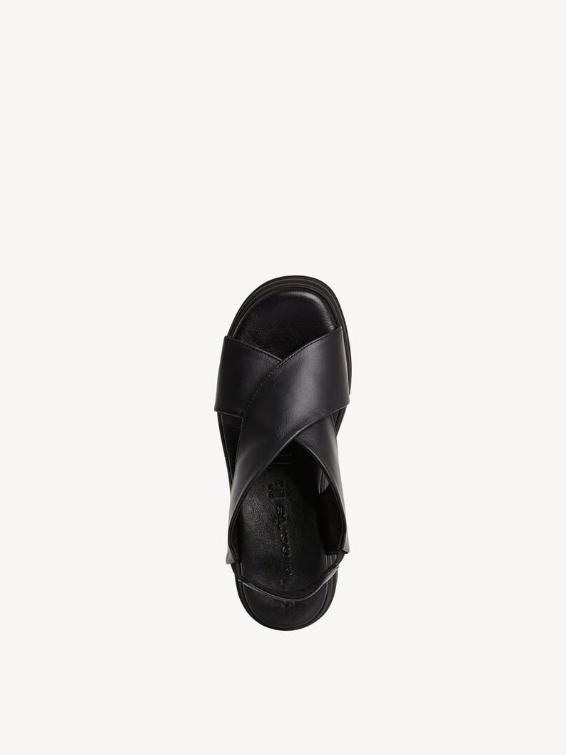in pelle sandalo con tacco - nero 1-28303-44-001 compra tamaris sandali online