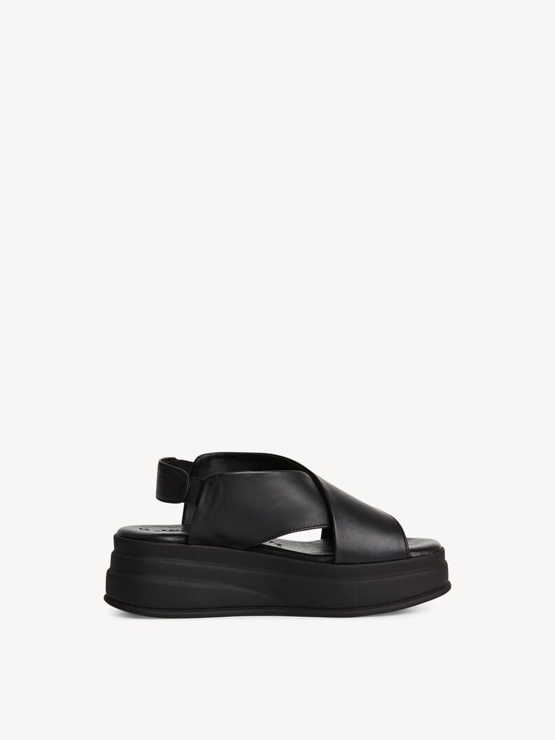 in pelle sandalo con tacco - nero 1-28303-44-001 compra tamaris sandali online