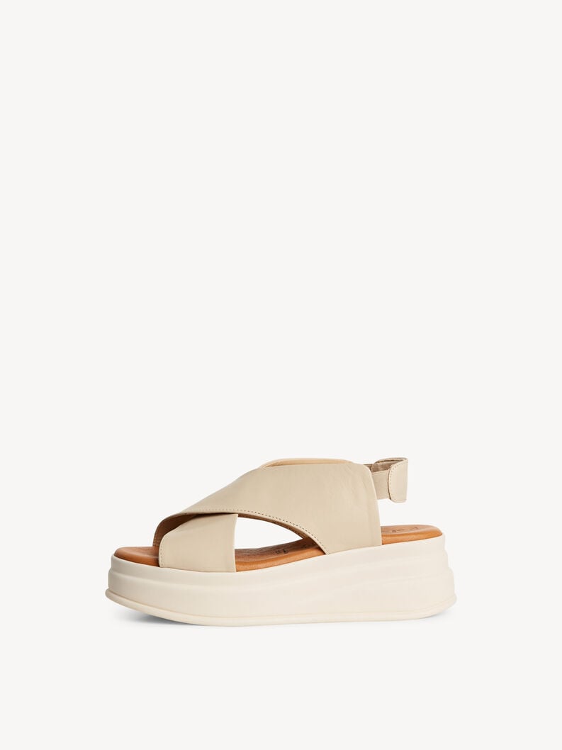 in pelle con tacco sandalo beige 1-28303-44-418 compra tamaris sandali online