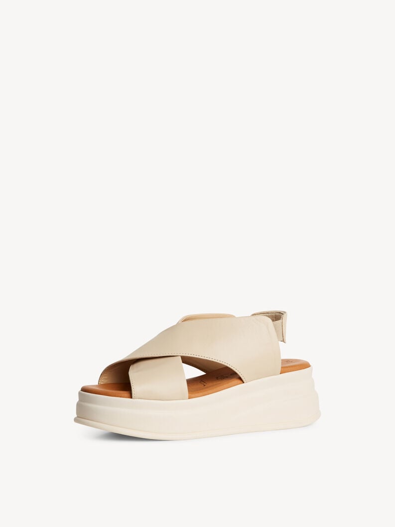in pelle con tacco sandalo beige 1-28303-44-418 compra tamaris sandali online
