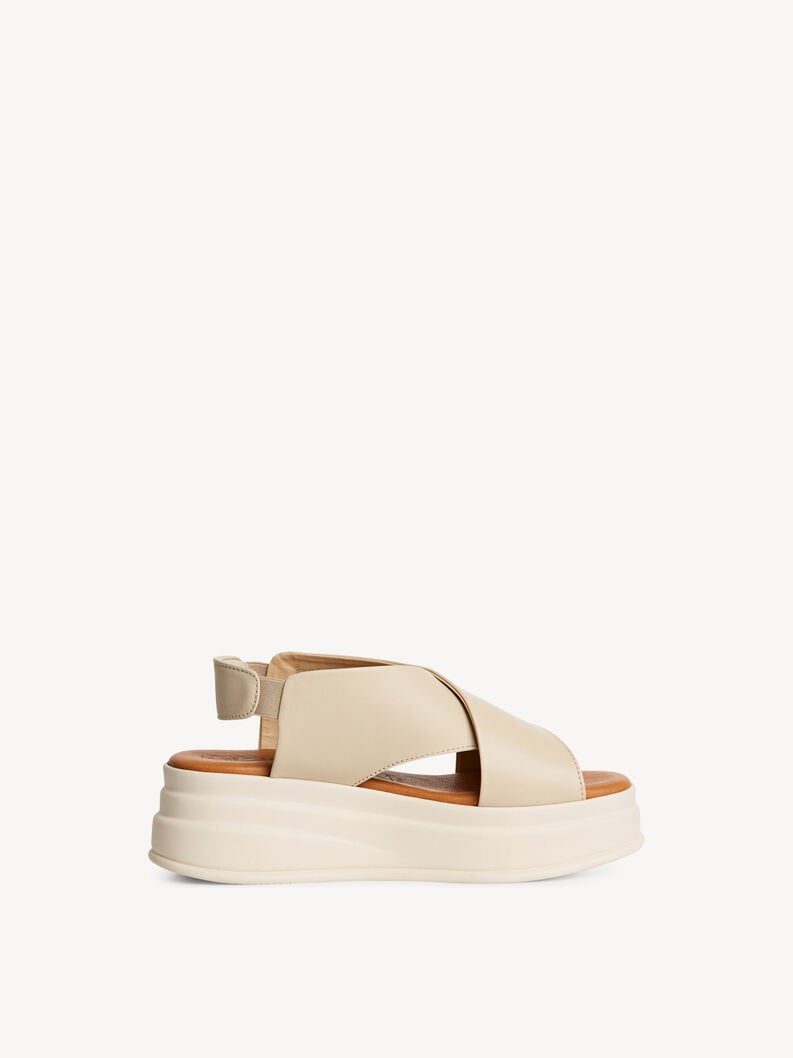 in pelle con tacco sandalo beige 1-28303-44-418 compra tamaris sandali online