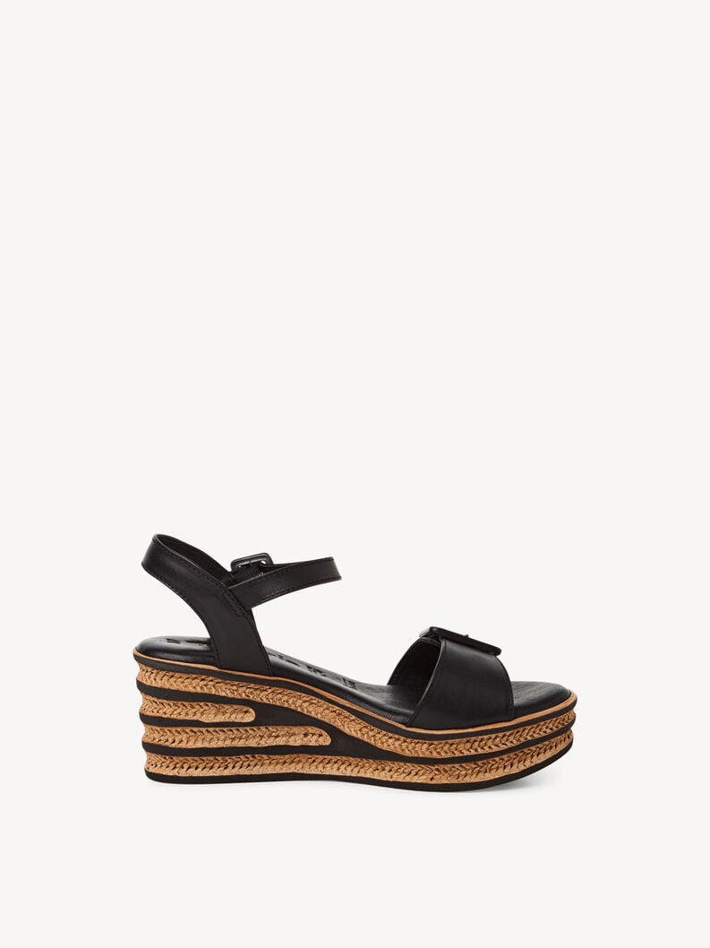 in pelle sandalo con tacco - nero 1-28310-44-001 compra tamaris sandali online