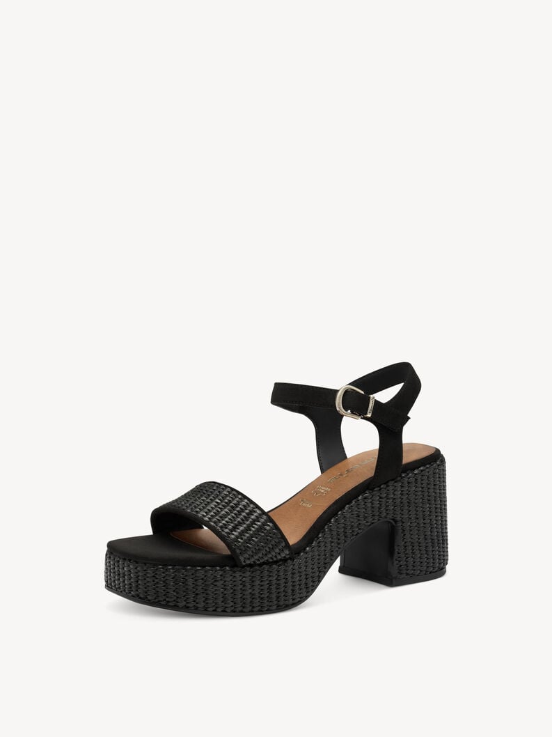 sandalo con tacco - nero 1-28311-44-001 compra tamaris sandali online