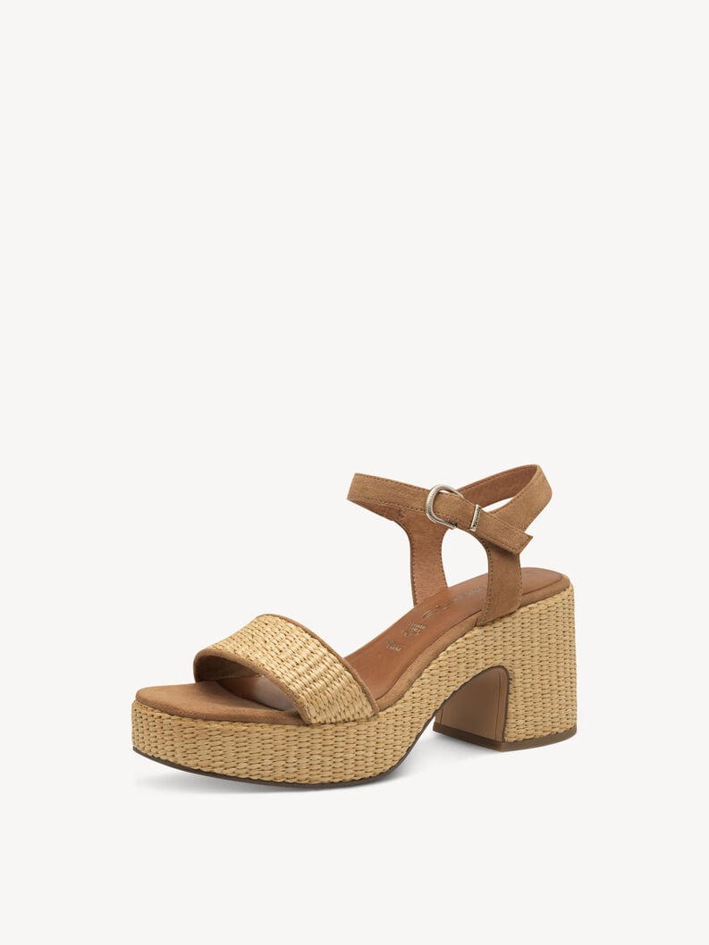 sandalo con tacco - marrone 1-28311-44-435 compra tamaris sandali online