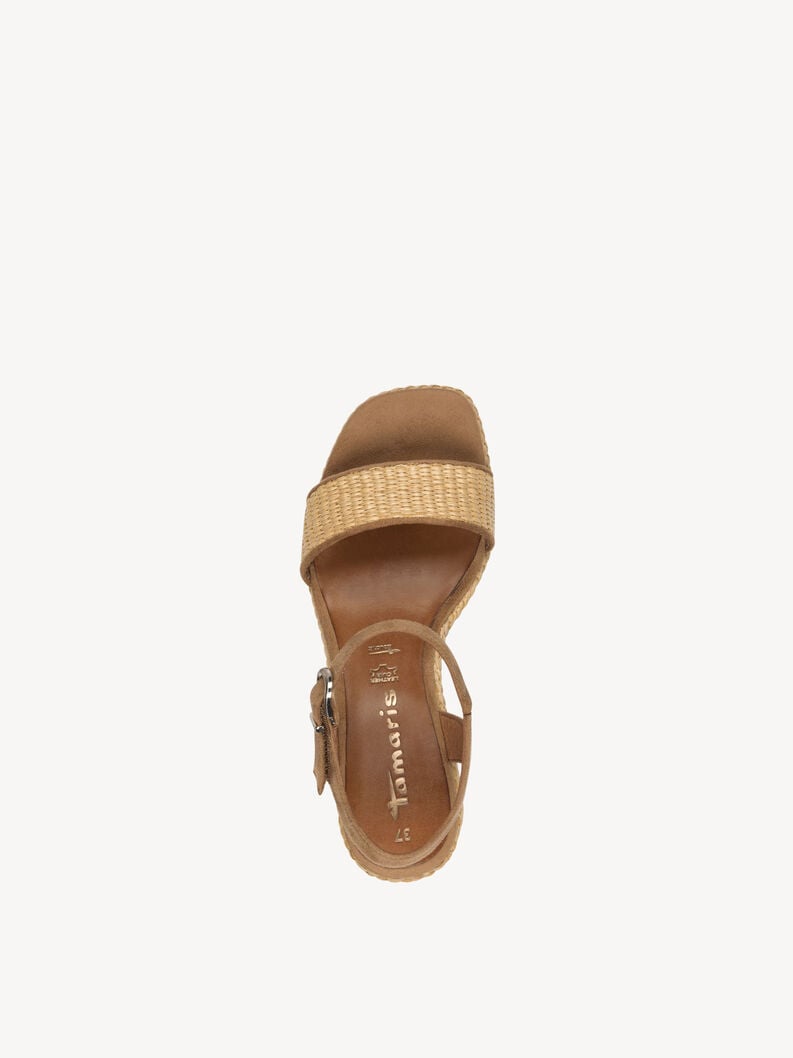 sandalo con tacco - marrone 1-28311-44-435 compra tamaris sandali online