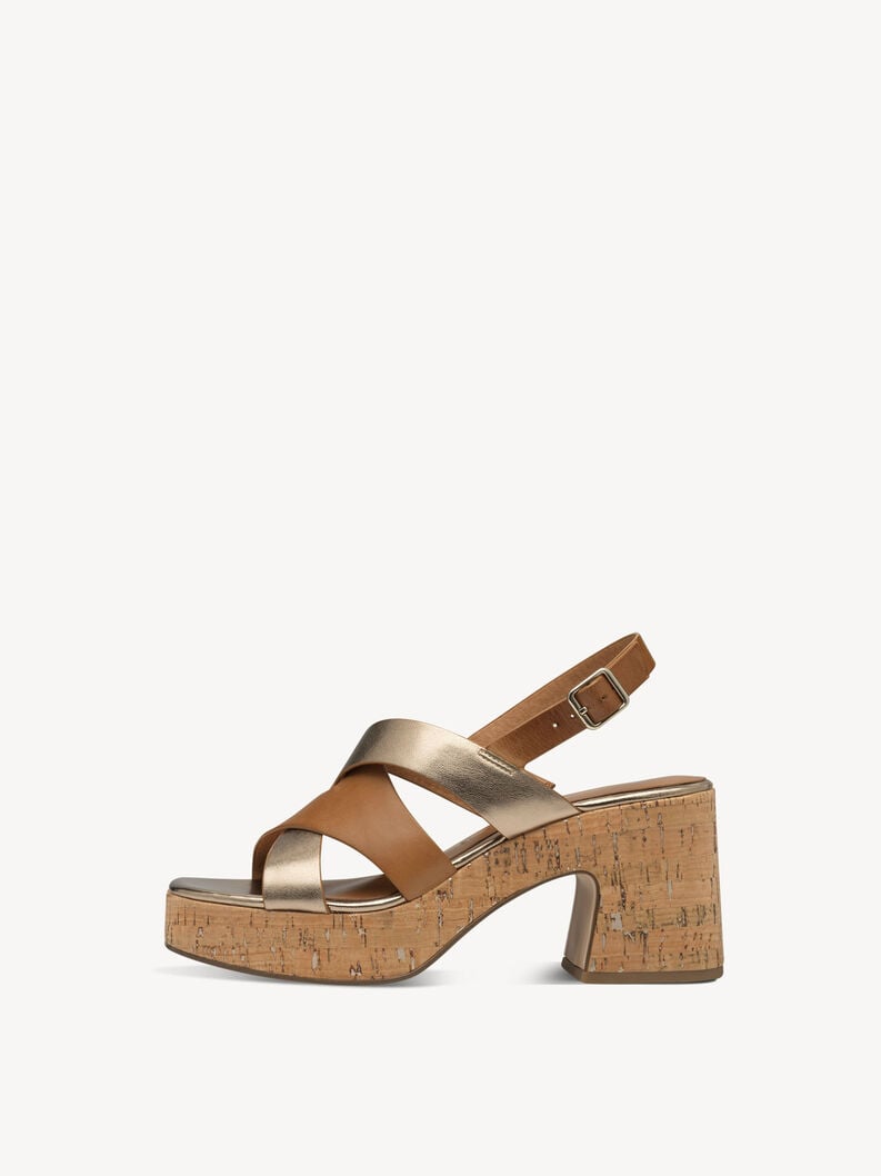 sandalo con tacco - marrone 1-28312-44-392 compra tamaris sandali online