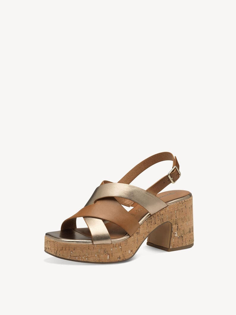 sandalo con tacco - marrone 1-28312-44-392 compra tamaris sandali online