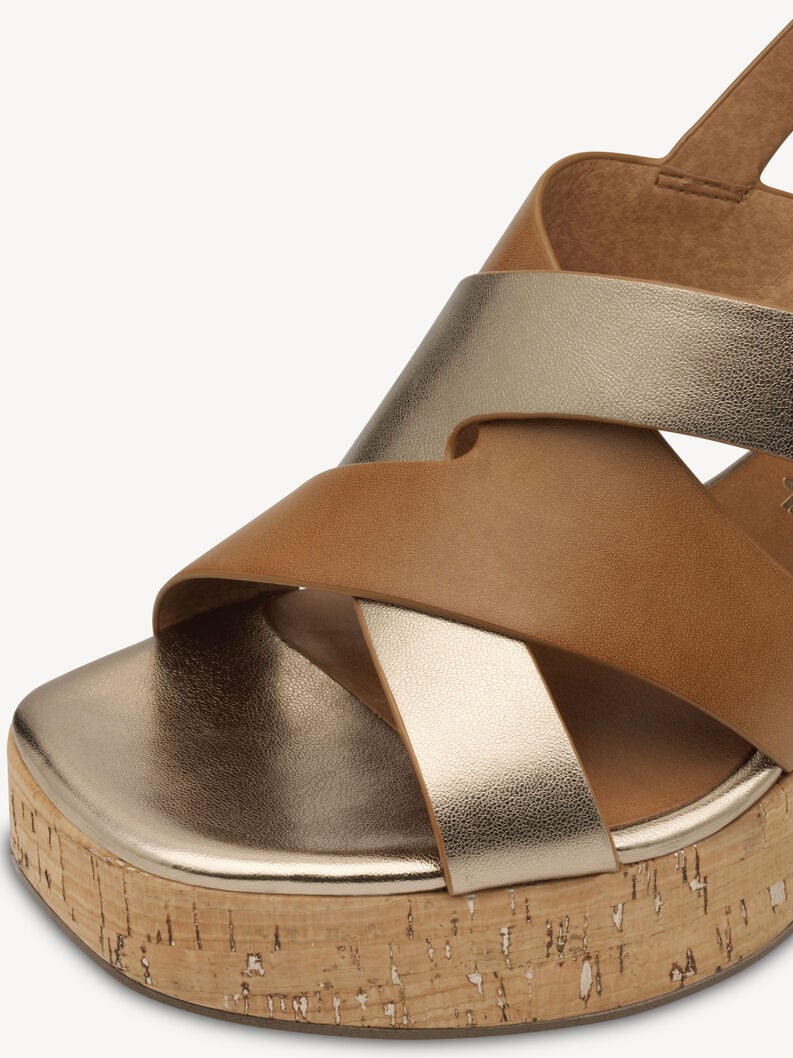 sandalo con tacco - marrone 1-28312-44-392 compra tamaris sandali online