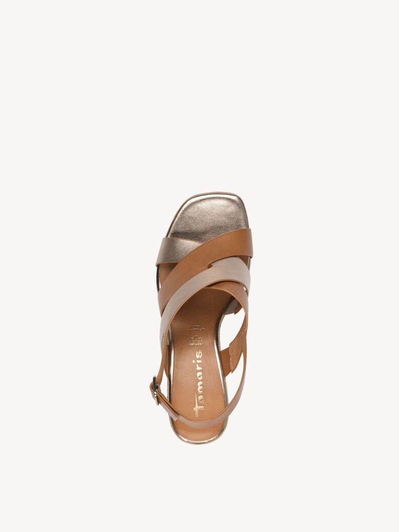 sandalo con tacco - marrone 1-28312-44-392 compra tamaris sandali online